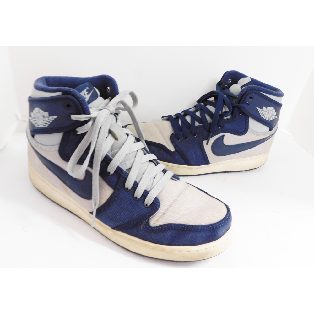 Nike Air Jordan 1 AJKO High OG Georgetown Navy Grey 638471-006 Men's Size 10